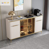 Zhanduo light luxury simple slate sideboard multi-functional light luxury wine cabinet wall-mounted living room storage integrated kitchen cupboard gold metal length 10*thickness 40*height 95 does not include installation 30% selection