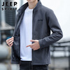 JEEP SPIRIT Jeep jacket men's cardigan sweatshirt men's autumn and winter men's long-sleeved loose casual trendy brand polar fleece clothes
