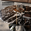 CHEERS super crystal marble coffee table round living room home small apartment high-end sense 2025 new CJ185 70CM