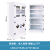 Guanyu PP cabinet acid-base cabinet chemical reagent cabinet dangerous goods storage cabinet school research room laboratory medicine cabinet double lock anti-corrosion utensil cabinet PP medicine cabinet four doors upper glass lower solid door