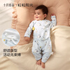 October crystallized baby jumpsuit, summer clothing for boys and girls, category A cotton robe, long-sleeved home clothes for all seasons