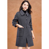 Kebel high-end sheep wool double-sided woolen coat women's winter 2025 new style lapel temperament loose mid-length coat L