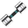 Pure steel dumbbells detachable for men's fitness home electroplating adjustable weight combination non-slip solid arm muscle training special edition 3kg*2 no adjustment function