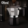 Obod fourth generation supercharged double valve Moka pot home coffee machine coffee pot set espresso extraction pot fourth generation double valve Black Knight
