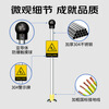 Mainotchi human body electrostatic release elimination ball explosion-proof sound and light alarm voice anti-static industrial electrostatic release pole instrument touch guide removal device (three-dimensional MNQ-voice sound and light)