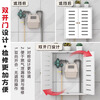 Yanyu Kitchen Gas Pipe Covering Decoration Gas Meter Covering Perforated Board Water Heater Cover Gas Pipe Covering Hanging Style Width 40 Height 50 Thick 20 Blinds Pattern size can be customized, please contact customer service