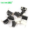 Tact switch 3*6*4.3MM 5mm 2-pin environmentally friendly copper pin micro-action key switch side plug-in patch 3*6*5mm straight-in 2-pin white (20 pcs) no specifications