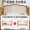 Hiyubi beech spliced bed for adults, seamless connection, adjustable height, solid wood baby widened bed guardrails, liftable, side lift + 7cm latex brown cushion + bedside 180*70cm, liftable