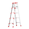 Zimai aluminum alloy herringbone ladder household ladder folding ladder thickened and bold multi-functional portable engineering warehouse climbing decoration ladder five-step ladder 1.8 meters fully reinforced