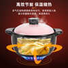 Xiaoxiong same factory clay pot household clay pot wide mouth high temperature resistant ceramic pot powder cover black pot powder cover suitable for 1-5 people 3.0L