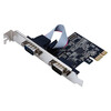 PCI-E serial port card DB9 nine-pin serial port RS232 interface industrial control expansion card AX99100 chip COM port AX99100-serial port plus parallel port card