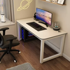 Yusenyi computer desktop table, home e-sports table, simple modern office desk, long table, study table, student office, white desktop - black table legs (reinforced version), hot-selling color 80x40x74cm