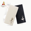 Scarecrow Wallet Women's New Genuine Leather Coin Wallet Style Women's Clutch Exquisite Long Wallet Card Holder Black