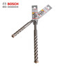 Bosch (BOSCH) electric hammer impact drill bit four pits four blades 5 series round shank two pits cross wall extension extension for concrete drilling 16x250x310mm four blades round shank