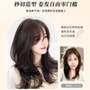 Qiansiya wig for women with long hair, no need to wear a hair net, to replace the hair on the top of the head, fluffy and increase the hair volume, cover white hair, high skull curly wig, Korean style micro curly hair - French style 9*12 natural color 45cm