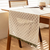 Yusenyi American Pastoral Hollow Table Flag Finely Woven Tablecloth Sideboard Table Flag Dining Table Shoe Cabinet TV Cabinet Coffee Table Guest Finely Woven Rubik's Cube 35cmx100cm
