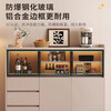 Palo Sen solid wood sideboard home tea cabinet light luxury high-end wine cabinet living room wall-in-one modern simple storage cabinet 83cm long two-door style khaki color