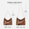 15MINS bag for women 2025 new vegetable tanned light luxury large capacity single shoulder crossbody hobo bag for women commuting ladies bucket bag
