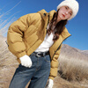 Tricolor Easy Care 2025 Winter New 90 White Duck Down Jacket Loose Short Bread Jacket M