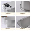 Crazy owner cat stainless steel cat litter box open anti-splash giant cat toilet with elevated non-stick bottom large size 60CM