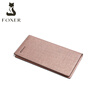Golden Fox (FOXER) cowhide women's wallet large capacity long card holder money wallet clutch bag coin purse birthday gift for girlfriend
