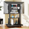 KAYQEE TV mobile stand (32-100 inches) TV stand floor-standing mobile cart conference stand is suitable for TCL Hisense Skyworth Changhong Xiaomi and other TV stands 32-80 inches Comes with perforated board storage/save space