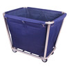 Tanbeiman linen cart hotel guest room service cart stainless steel cart laundry room dry cleaning store storage recycling cart thickened disassembly conical blue linen cart thickened blue rectangular linen cart disassembled version