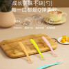 COOKSS newborn baby spoon children's silicone spoon infant food supplement spoon baby water feeding soft head spoon two pack