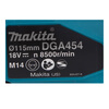 Makita Makita 115mm/18V rechargeable angle grinder lithium multi-function grinding and polishing machine DGA454 DGA454Z without battery charger