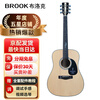 BROOK v12 guitar single-board folk guitar top single-wood guitar beginner instrument 41-inch solid wood color rounded corners V12N-DQM