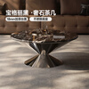 CHEERS super crystal marble coffee table round living room home small apartment high-end sense 2025 new CJ185 70CM