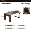 Only the beautiful medieval style folding island dining table integrated small apartment sideboard retractable island table Si Teng customized Si Teng 1 French oak walnut color 1.8m