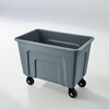 According to legend, cleaning cart, extra thick plastic linen cart, hotel cart, guest room quilt cover, cleaning storage cart, laundry room dirty clothes cart, large factory goods material collection cart C-40U gray extended version