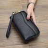 GPHF Japanese Wallet Long 2025 New Fashion Women's Clutch Coin Purse Clutch Bag Double Zipper Soft Leather Clutch Black