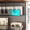 Lin's boy under-desk cable management rack power cord trough hider organizer box wire socket holder storage desktop cable routing artifact black - double layer