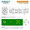 XINQY Xinqiyuan SMA RF test probe DC-11G tip/torx head high frequency PCB circuit board fixture test head tip 4 pins