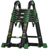 Midoli herringbone ladder, folding ladder, multi-functional ladder, telescopic ladder, aluminum alloy engineering ladder, lifting ladder, thickened climbing ladder, home ladder, straight ladder, multi-function 2.2 = straight ladder 4.4 meters, rubber pedal + large joint *1