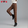 Yalu straight down pants women's outer wear for middle-aged and elderly people 2025 winter new duck down mother's down pants