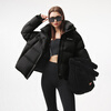 Tambor Zhou Ye's same style puff short down jacket women's winter coat thickened warm bread coat TB5530338Z black M (165)