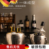 Shi Jin German quality ice bucket double-layer stainless steel household red wine champagne bucket-like ice storage bucket with lid storage ice bucket small silver