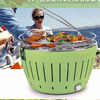 NAOISKEY LotusGrill German Lotus barbecue household oven-free grill outdoor villa stove charcoal barbecue gray small size