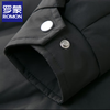 Luo Meng Business Lapel Down Jacket Men's Winter 2025 New Laminated Design Warm Cardigan Jacket