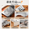 Jingyan meat slicer, mutton roll slicer, household meat slicer, fat beef 304 stainless steel, commercial guillotine meat slicer, easy to cut frozen meat, thickened 304 stainless steel + meat tray, reinforced bottom plate, meat jam does not slide, foam handle does not hurt your hands