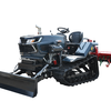 Huake Machinery crawler-type rotary tiller multi-functional agricultural greenhouse orchard pastoral management trencher ride-on field tiller micro-tiller 60-horsepower flood and drought dual-purpose rotary tiller deposit