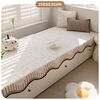 Cream wind non-slip bay window mat window sill mat 2025 new four-season universal half-velvet balcony bedroom cushion customized special-shaped Leyan-white 90cm*260cm
