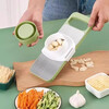 OIMG German vegetable cutting artifact potato shred grater multifunctional vegetable cutter radish slices and shreds kitchen grater 3 blades + hand guard stainless steel vegetable cutter