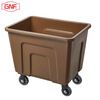 GNF square conical plastic linen cart hotel guest room laundry room hospital work service cart factory material collection cart black extended version