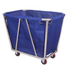 Yingtang customized linen cart hotel room service cart stainless steel cart laundry room dry cleaning store storage thickened disassembly tapered blue linen cart