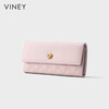 Viney cowhide women's wallet large capacity clutch bag student high-end light luxury wallet wallet long multi-card slot coin purse