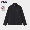 FILA Official Men's Woven Jacket 2026 Spring New Simple Casual Plus Velvet Warm Stand Collar Jacket Men Legend Blue-NV L 175/96A/L